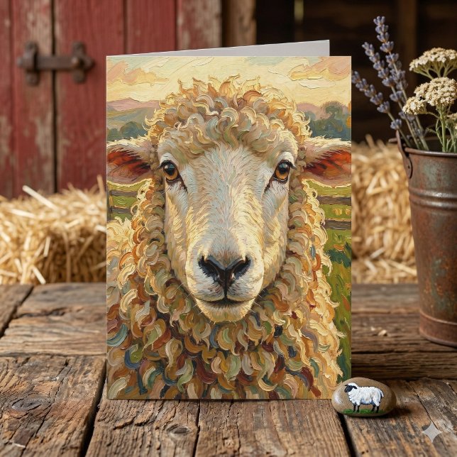 Carte Happy Birthday to Ewe! Cute Farm Animal Birthday (Créateur téléchargé)