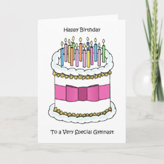 Carte Happy Birthday to Gymnast