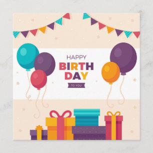 Carte Happy Birthday Tu le You