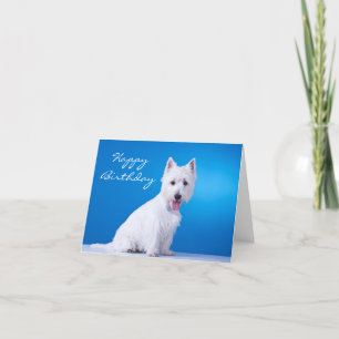 Carte Happy Birthday West Highland Terrier Note Card