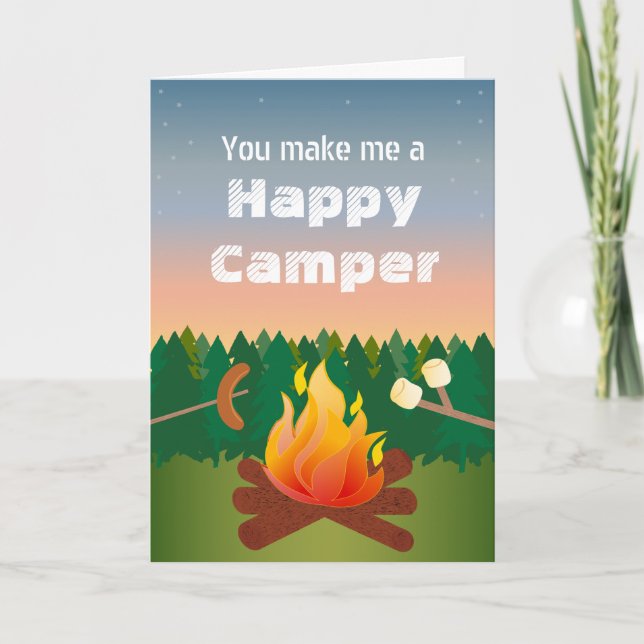 Carte Happy Camper Birthday (Devant)