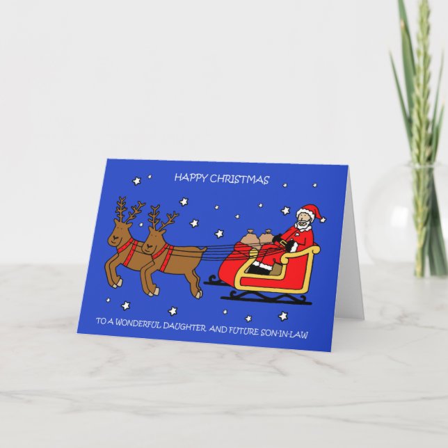 Carte Happy Christmas Daughter and Future Son-in-Law (Devant)
