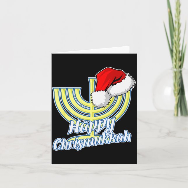 Carte Happy Christmukkah Hanukkah Christmas  (Devant)