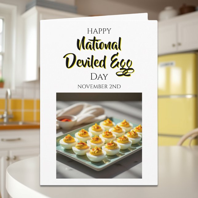 Carte Happy Deviled Egg Day | November 2nd (Créateur téléchargé)