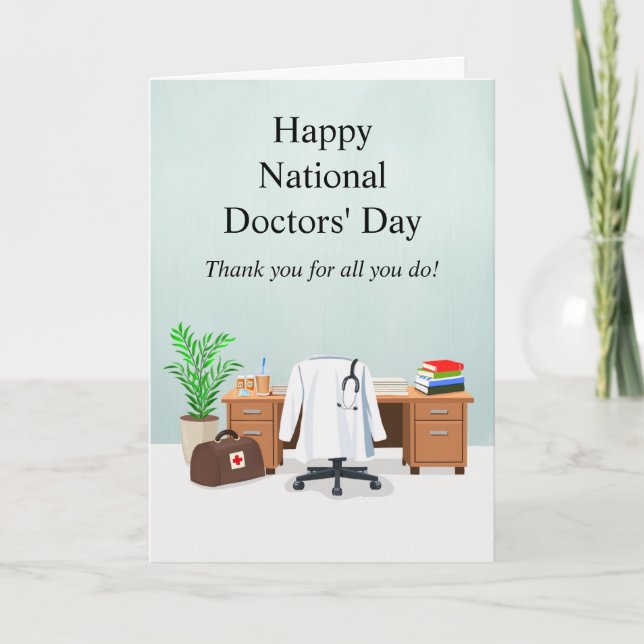 Carte  Happy Doctor's Day Doctor Office  (Devant)