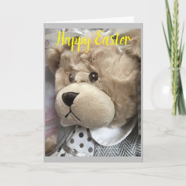 CARTE **HAPPY EASTER** AVEC "TOUT MON AMOUR" (Devant)