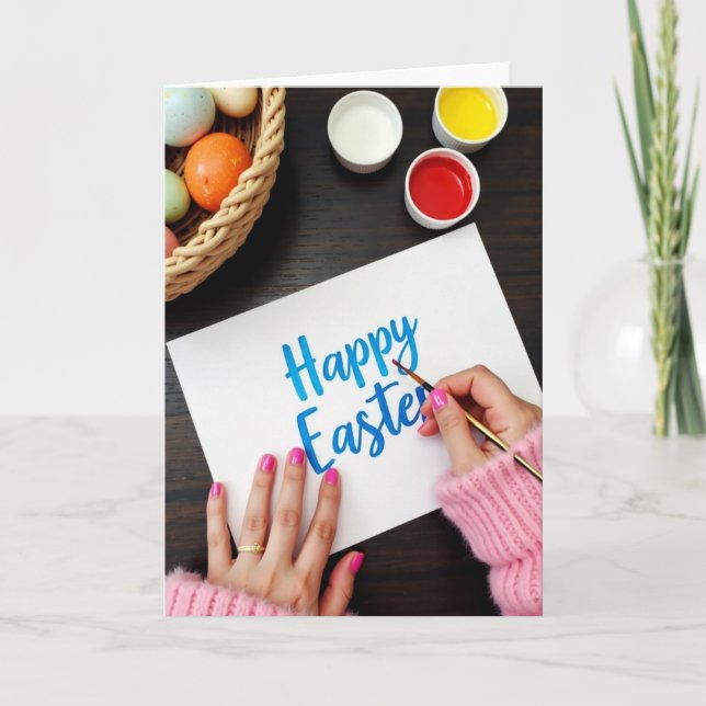 Carte Happy Easter Creation Card (Devant)