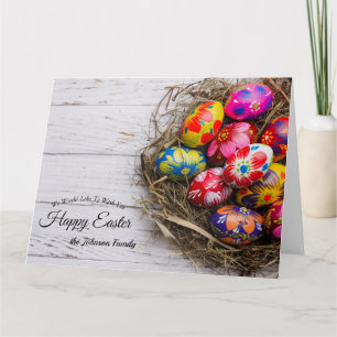 Carte Happy Easter Wishes Greeting Card