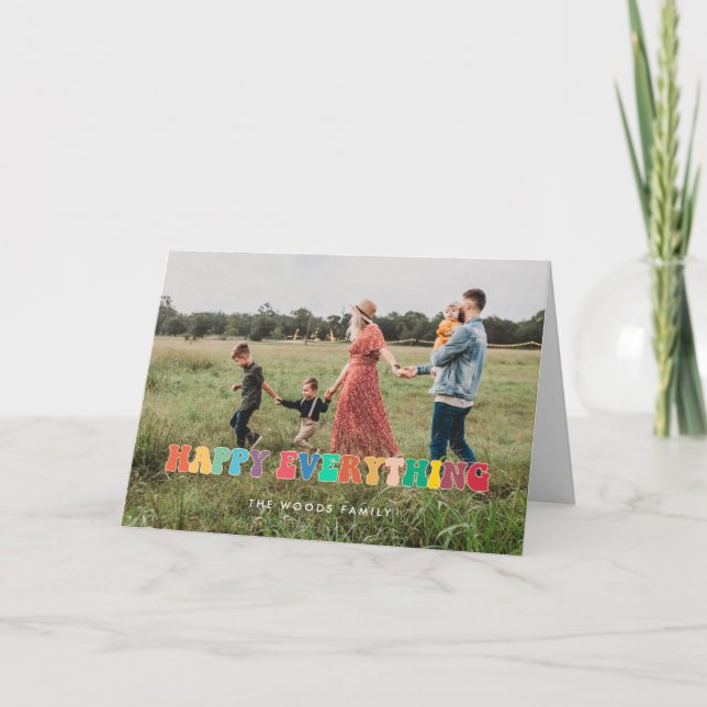 Carte Happy Everything Fun Retro 60s Photo (Devant)