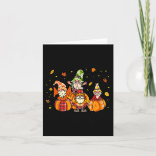 Carte Happy Fall Yall Buffalo Citrouille Automne Gnomes