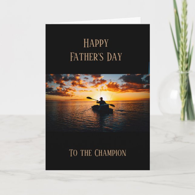 Carte Happy Father's Day Boating (Devant)