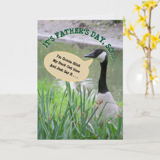 CARTE HAPPY FATHER'S DAY/MY DAD NUMERO UNO/GOOSE IMAGE