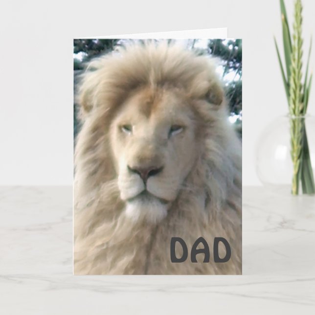 Carte "Happy Fête des pères" de Lion Head (Devant)