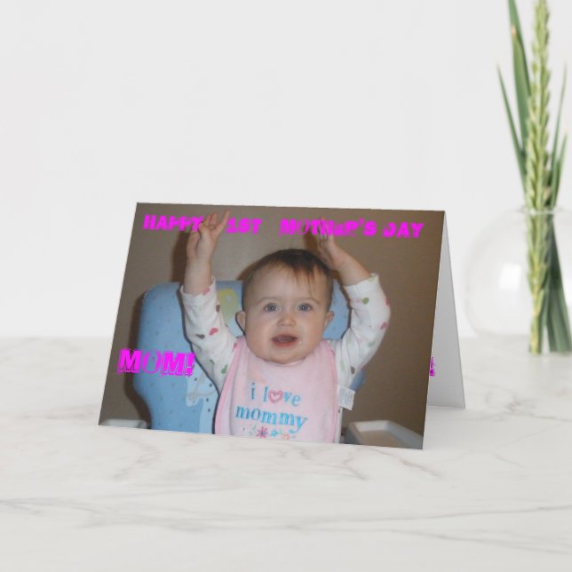 Carte Happy first Mothers Day MOM! (Devant)