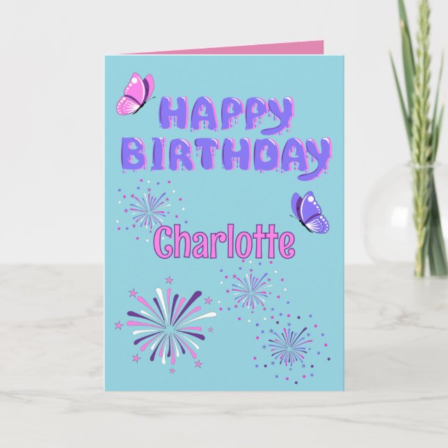 Carte Happy Folded Greeting Card (Devant)