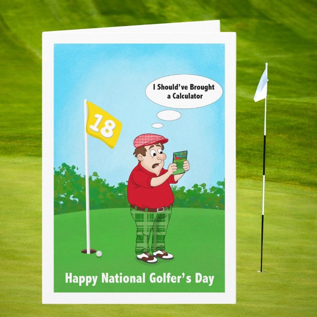 Carte Happy Golfers Day Humor April 10 (Créateur téléchargé)