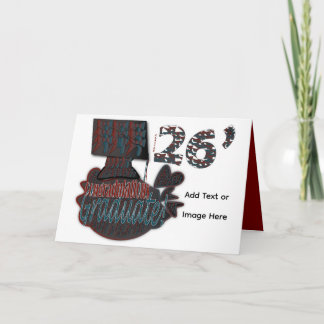 Carte Happy Graduation 26' Greeting Card