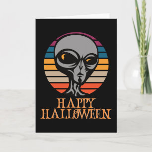 Carte Happy Halloween drôle caractère Déplaisant