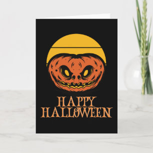 Carte Happy Halloween drôle caractère Déplaisant