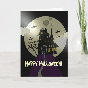Carte Happy Halloween Haunted House