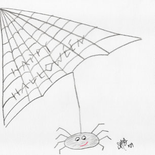 Carte Happy Halloween - Spider Card
