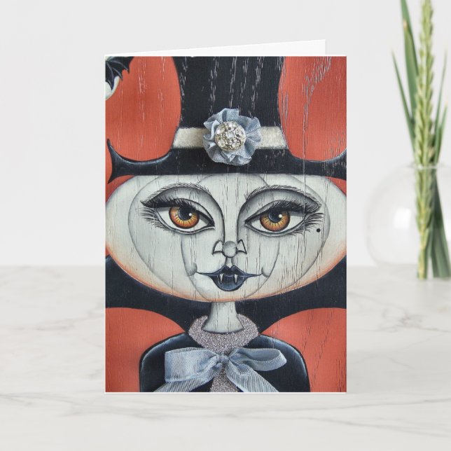 Carte Happy Halloween Vampire Card (Devant)