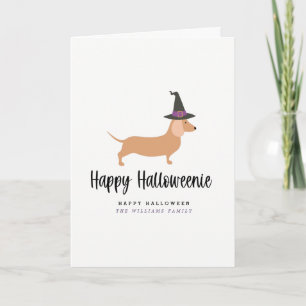 Carte Happy Halloweenie Halloween