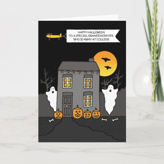 Carte Happy Hallowen Granddaughter (Devant)