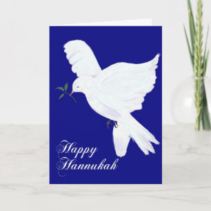 Carte Happy Hannukah ! - Peace Dove