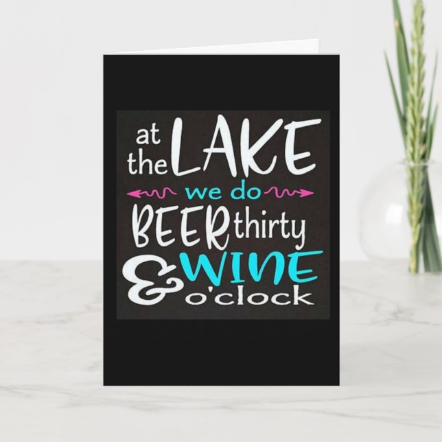 CARTE ****HAPPY HOLIDAYS FROM THE LAKE*** (Devant)