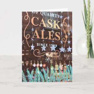 Carte Happy Holidays Londres Royaume-Uni Christmas Pub W