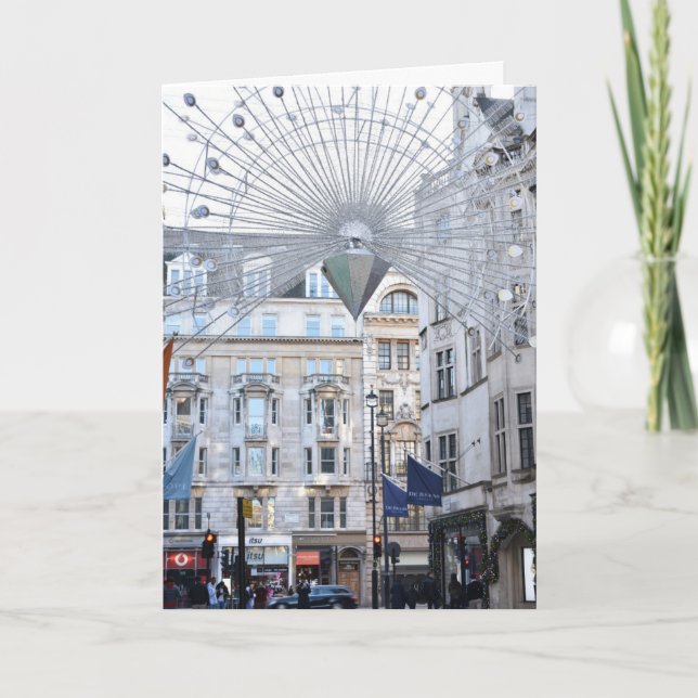 Carte Happy Holidays Londres Royaume-Uni Noël Festive Sa (Devant)