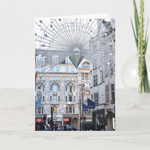 Carte Happy Holidays Londres Royaume-Uni Noël Festive Sa