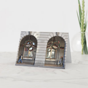 Carte Happy Holidays Londres Royaume-Uni Noël Festive Sa