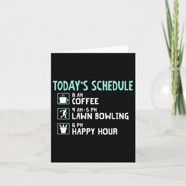 Carte Happy Hour Pelwn Bowling Shirt - Drôle Bowling de  (Devant)