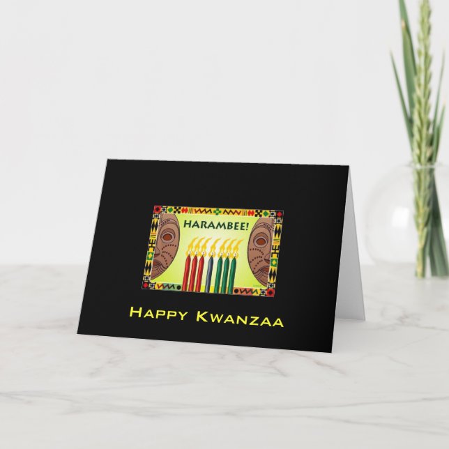 Carte Happy Kwanzaa (Devant)