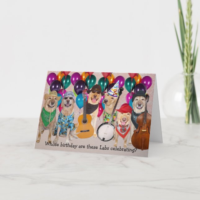 Carte Happy Lab personnalisable Anniversaire (Devant)