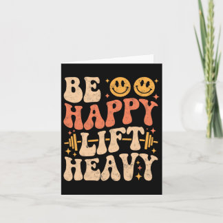 Carte Happy Lift Lourd Gym Gym Poids Vintag