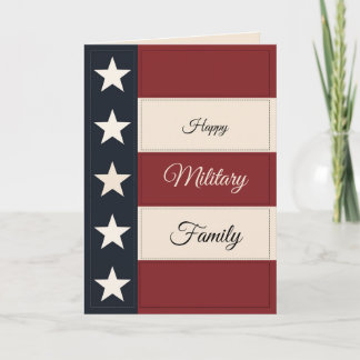 Carte Happy Military Family Card – Personalized Gift
