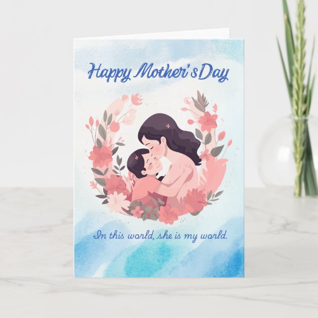 Carte Happy Mother’s Day Floral Card (Devant)