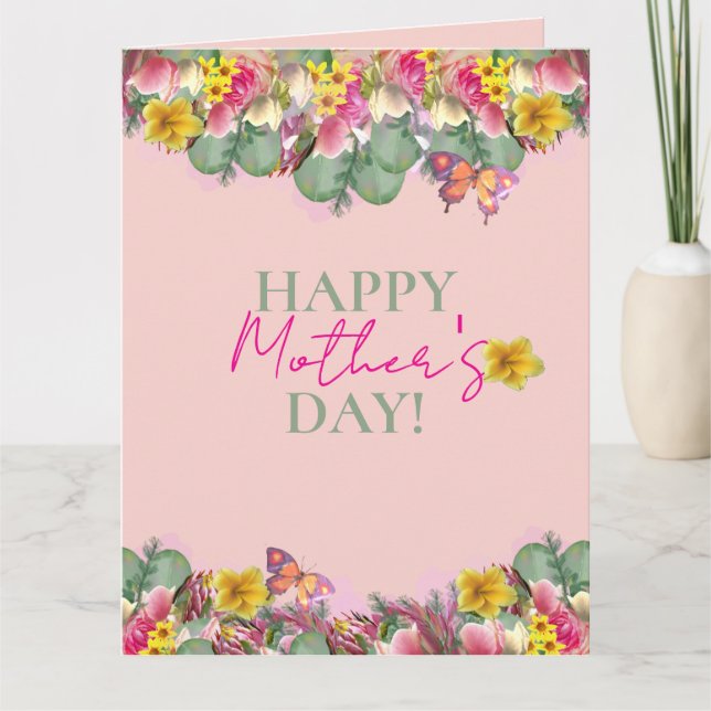 Carte Happy Mother's Day Floral Garden Greeting (Devant)