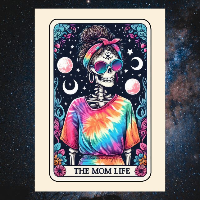 Carte Happy Mother's Day Skeleton Mom Life Tarot (Happy Mother's Day Skeleton Mom Life Tarot Card
)