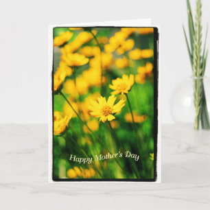 Carte Happy Mother's Day Yellow Flowers