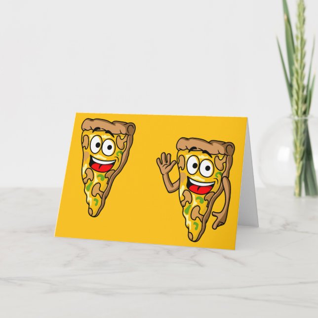 Carte Happy Mushroom Pizza Slices (Devant)