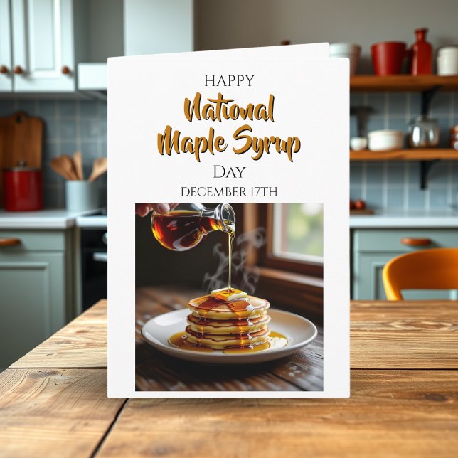 Carte Happy National Maple Syrup Day | December 17th (Créateur téléchargé)