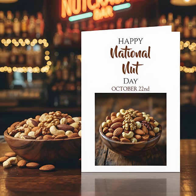 Carte Happy National Nut Day | October 22nd  (Créateur téléchargé)