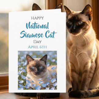 Carte Happy National Siamese Cat Day | April 6th