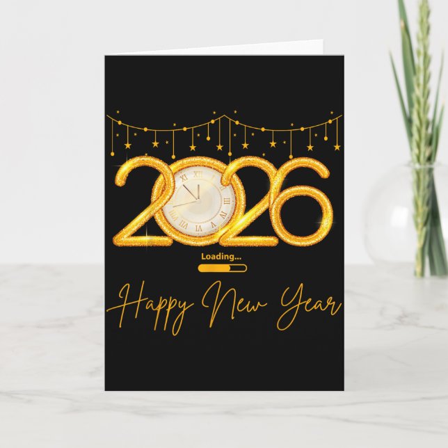 Carte Happy New Year 2026  (Devant)