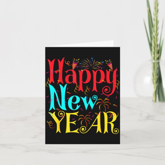 Carte Happy New Year 2026 And Merry Christmas New Year E (Devant)