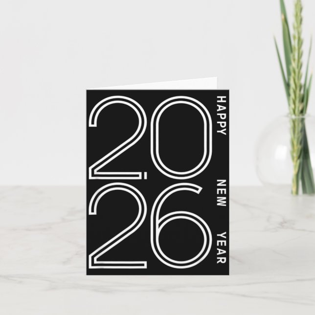 Carte Happy New Year 2026 Celebration Eve Party Men Wome (Devant)